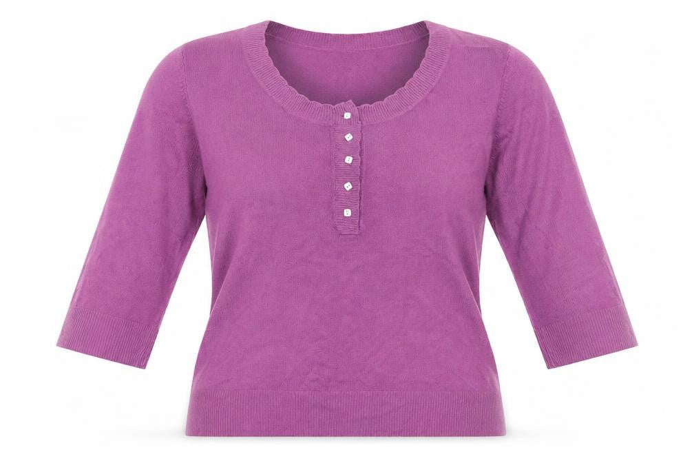 Bonmarché Womens Purple Pullover Jumper Size L