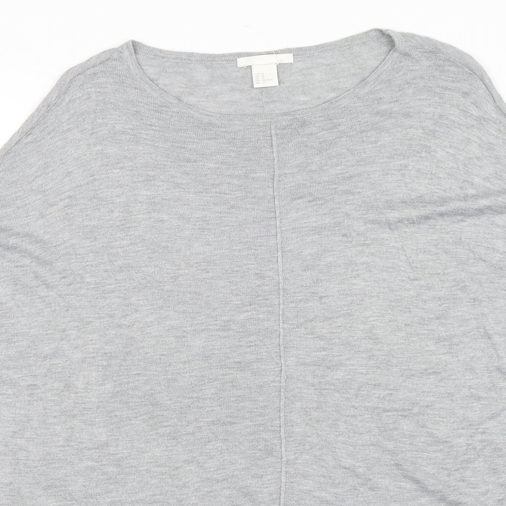 H&M Womens Grey   Pullover Jumper Size M