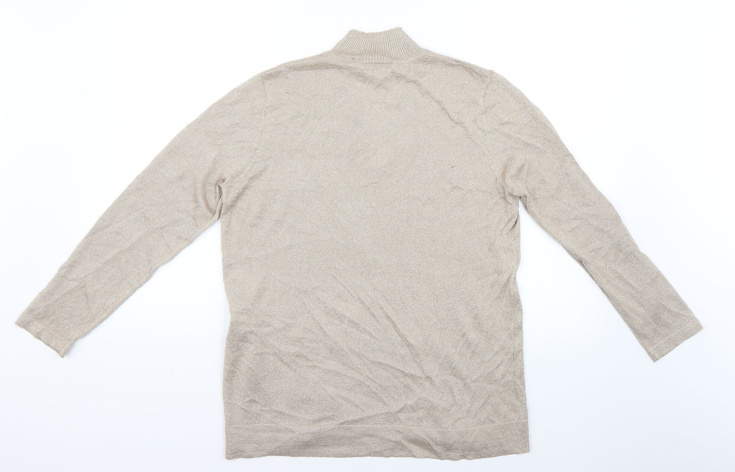 Punt Roma Womens Gold   Basic Blouse Size M