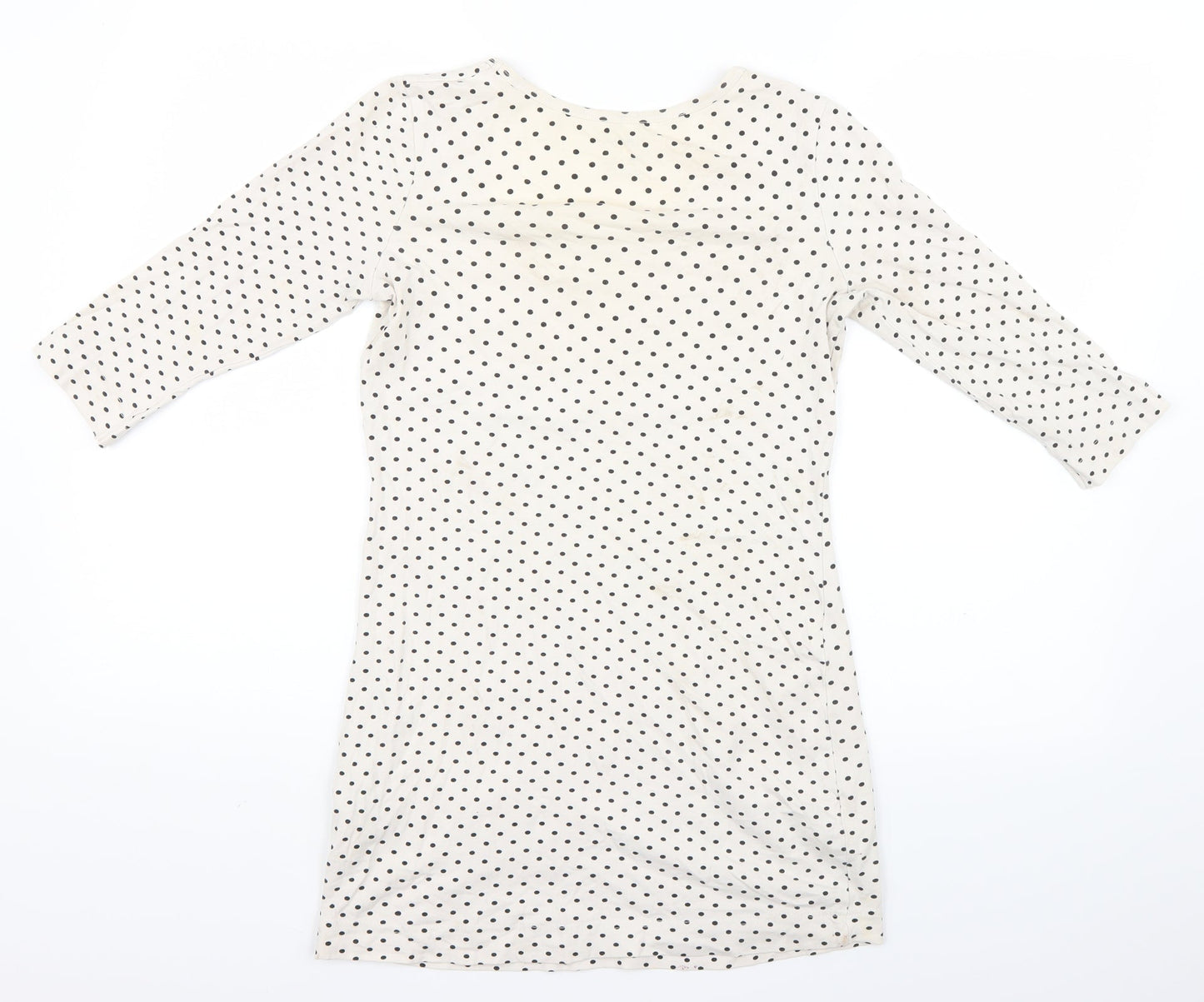 ESMARA Womens White Polka Dot  Mini  Size S