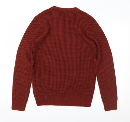 Preloved New Look Mens Brown   Pullover Jumper Size S - Back