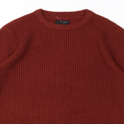 Preloved New Look Mens Brown   Pullover Jumper Size S - Detail