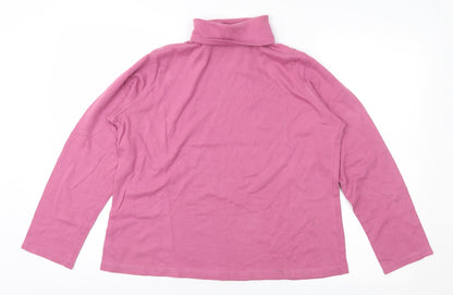 Preloved EWM Womens Pink   Pullover Jumper Size L - Front