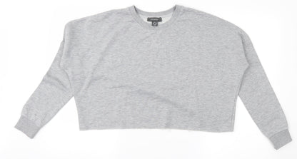 Additional front view of Atmosphere women’s grey pullover sweatshirt size 2xs
