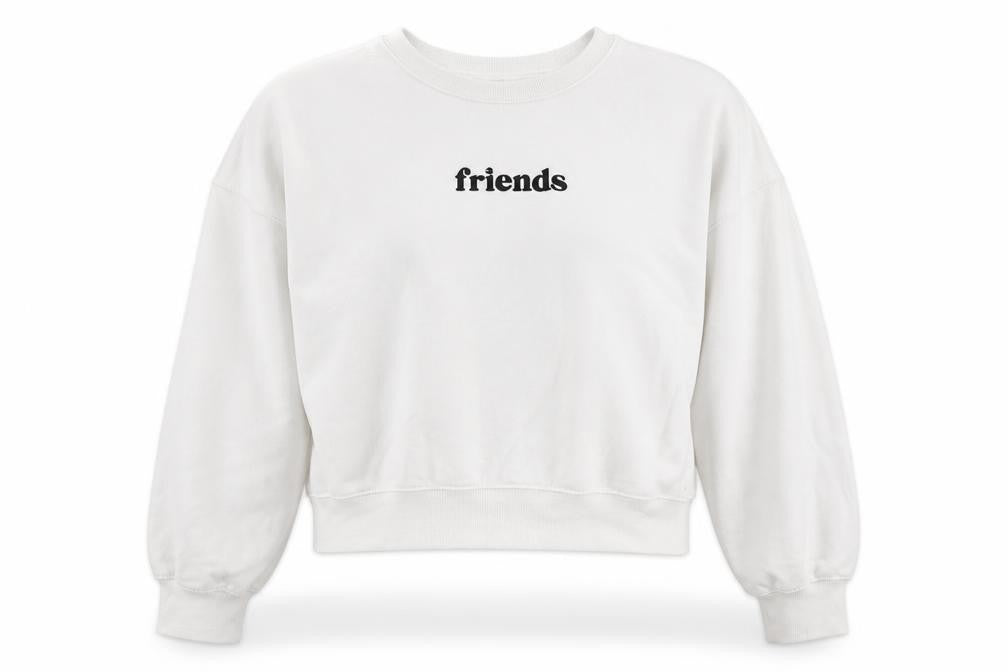 Divided Womens White   Pullover Sweatshirt Size XS