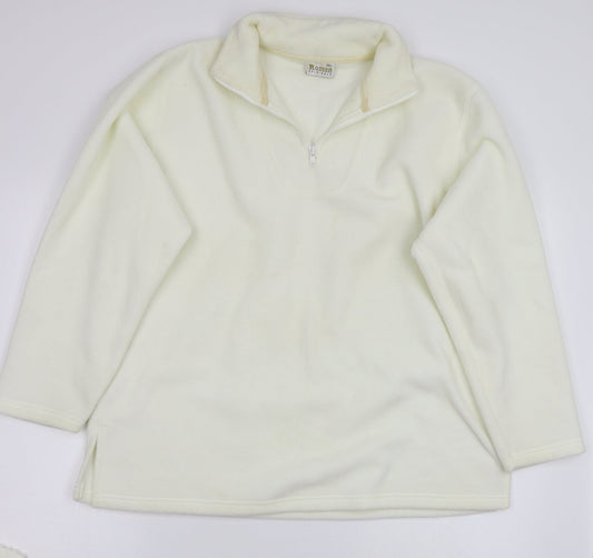 Roman Womens White   Pullover Jumper Size L