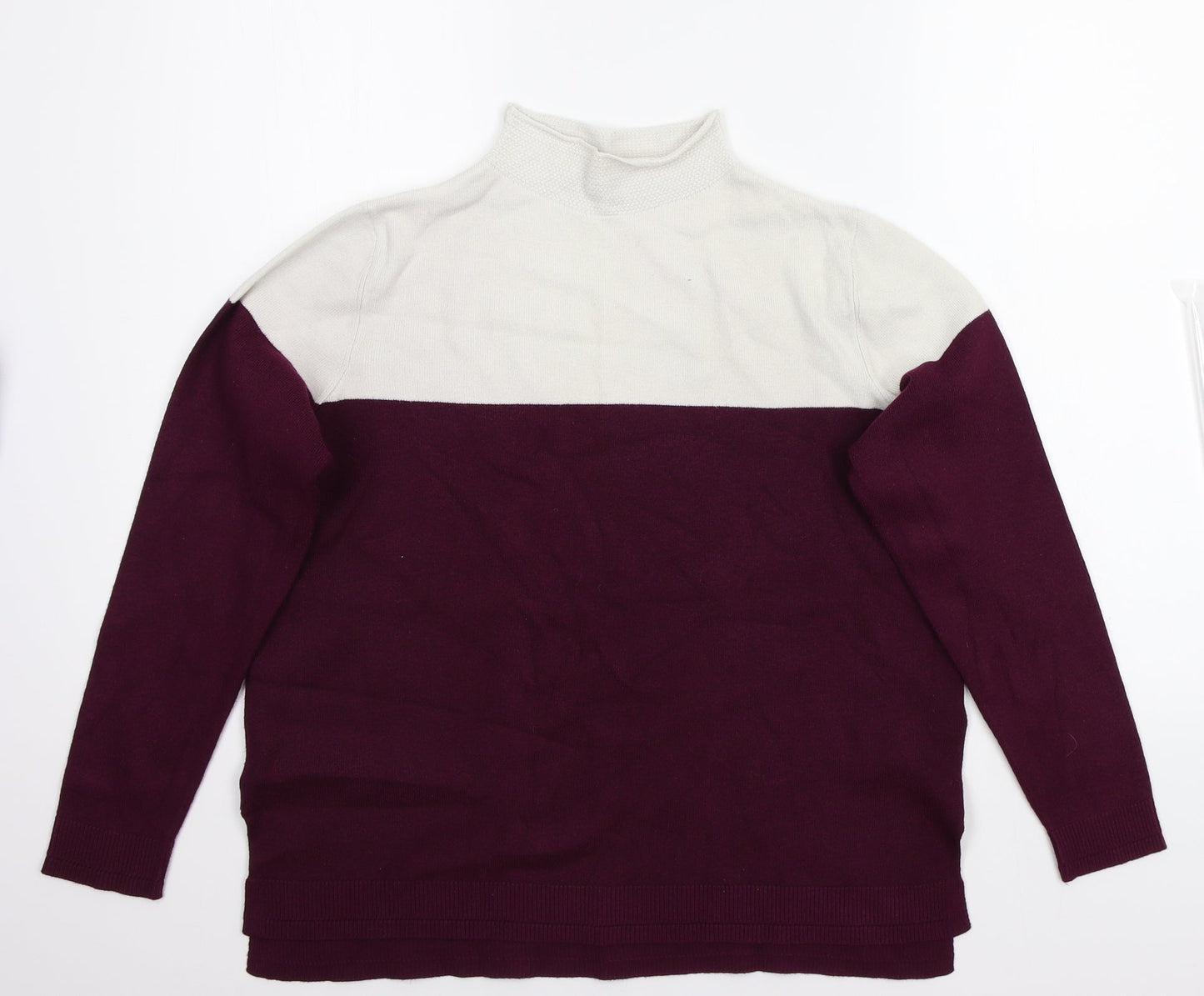 Marks and Spencer Womens White   Pullover Jumper Size 14