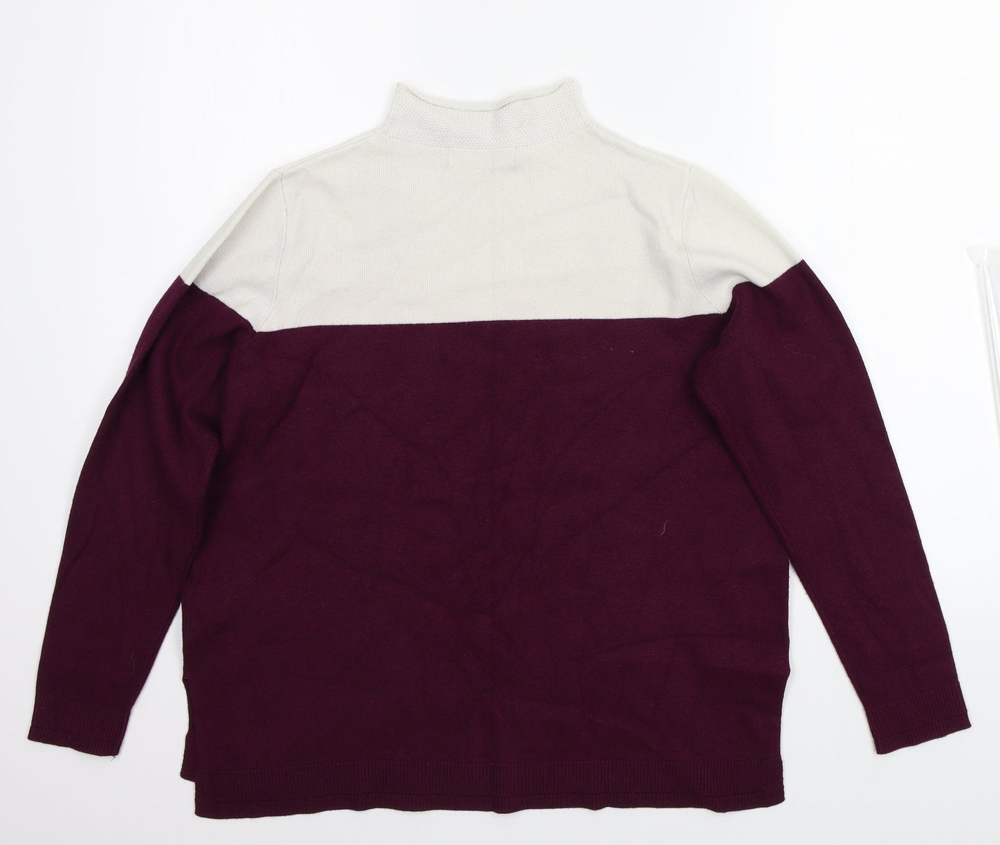 Marks and Spencer Womens White   Pullover Jumper Size 14