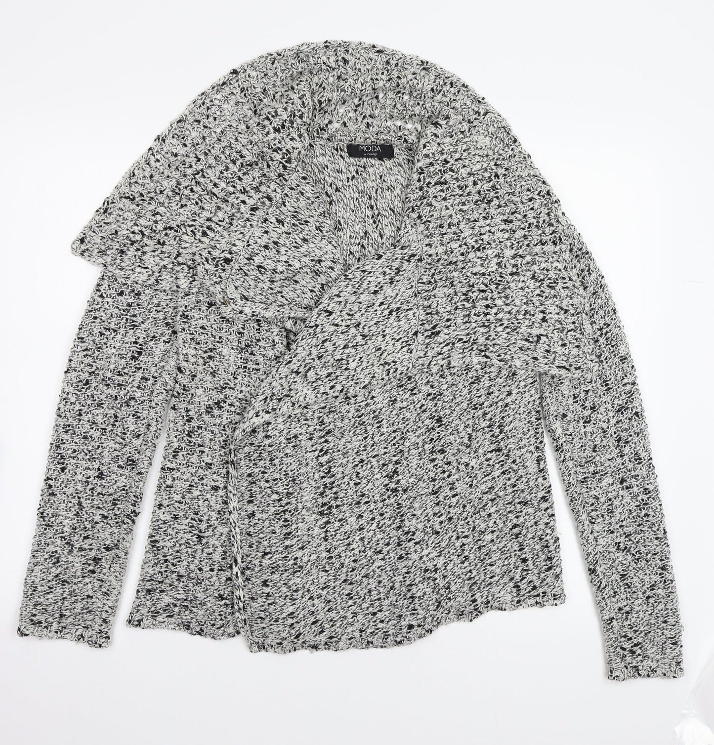 Moda Womens Grey   Cardigan Jumper Size 14
