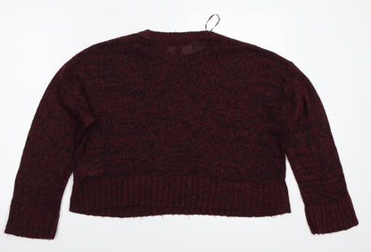 New Look Womens Purple   Pullover Jumper Size M