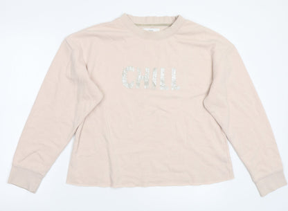 Next Womens Pink   Pullover Jumper Size M