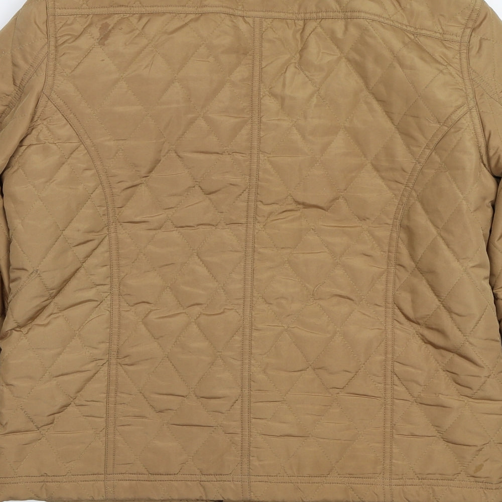 PARISIAN SIGNATURE Womens Brown   Jacket Coat Size 12