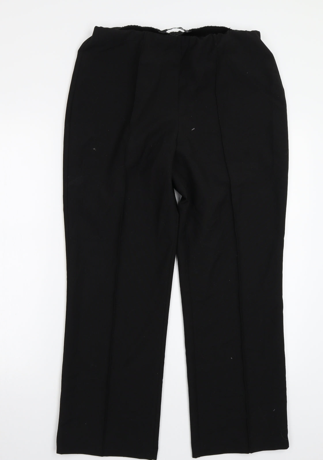 Preworn Womens Black   Trousers  Size 12 L27 in