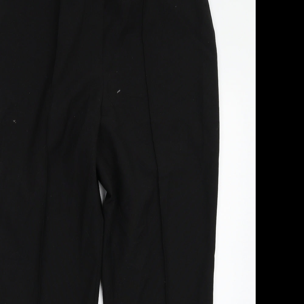 Preworn Womens Black   Trousers  Size 12 L27 in