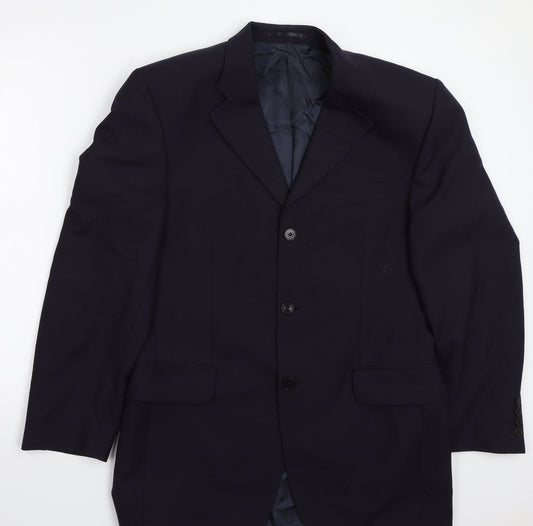 Lorunser Mens Blue   Jacket Suit Jacket