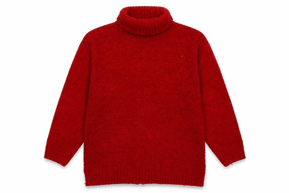 C&A Womens Red  Knit Pullover Jumper One Size