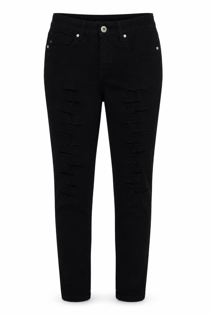 Melrose Womens Black  Denim Skinny Jeans Size 10 L32 in