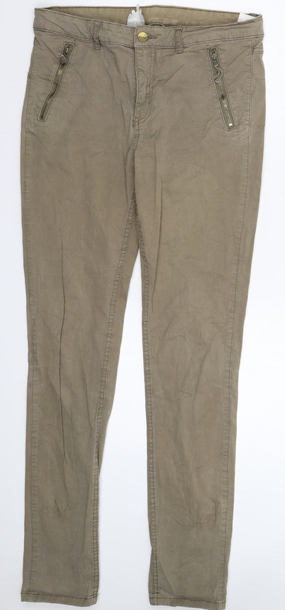 Preloved Monki Womens Grey   Trousers  Size 32 in L31 in - Front