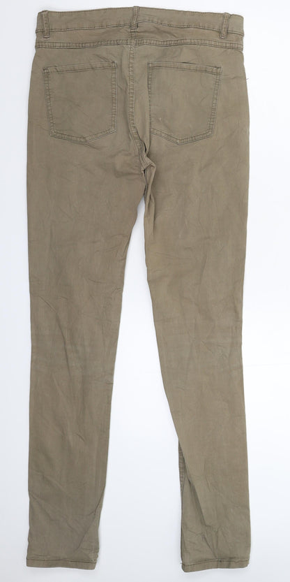 Preloved Monki Womens Grey   Trousers  Size 32 in L31 in - Back