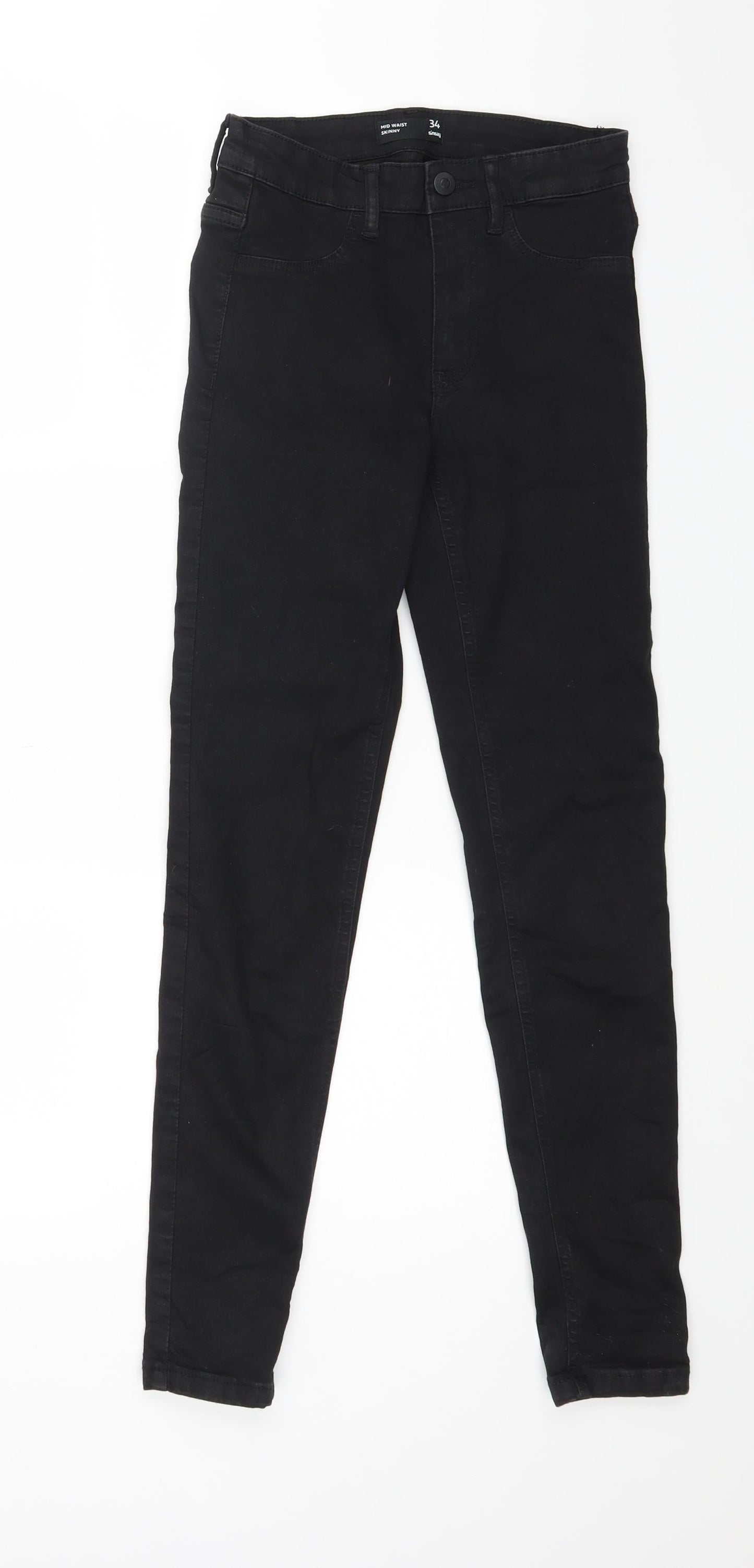 Sinsay Womens Black  Denim Skinny Jeans Size 4 L26 in
