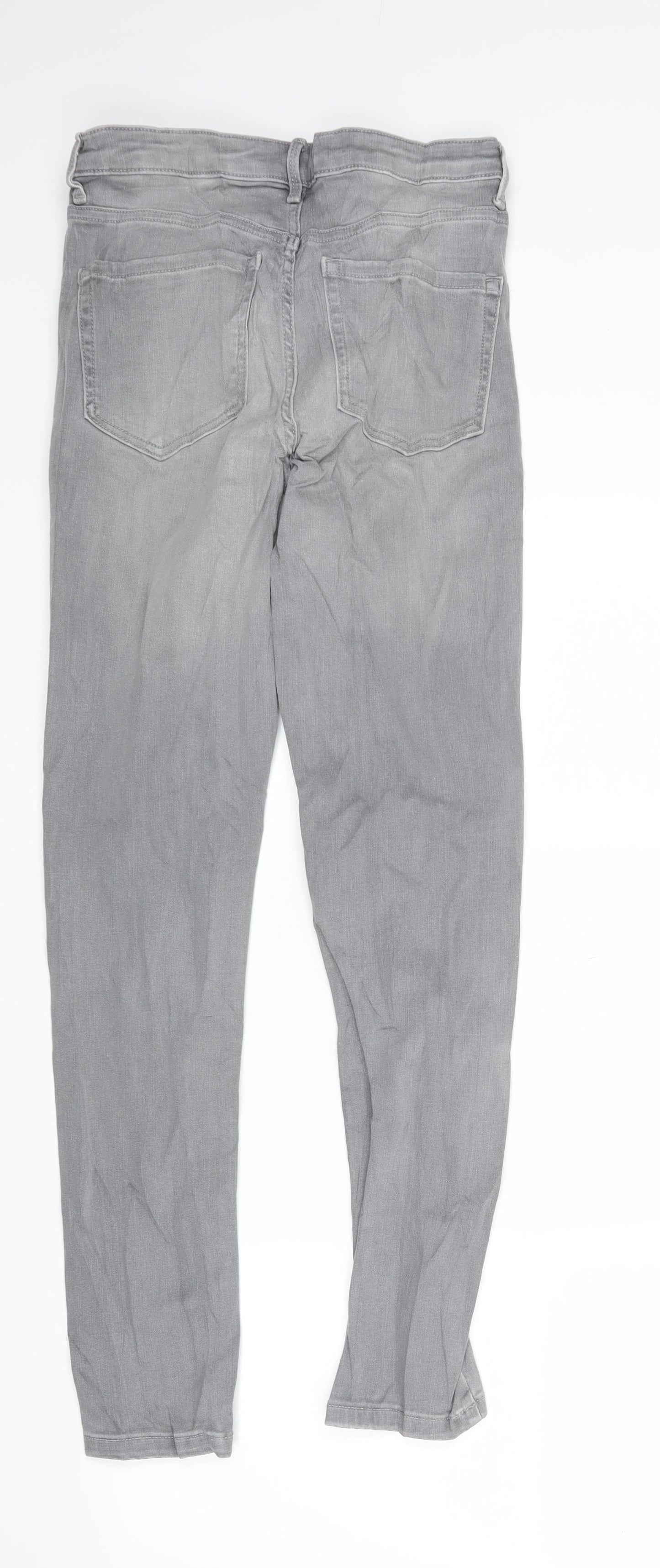 Marks and Spencer Womens Grey  Denim Skinny Jeans Size 8 L27 in
