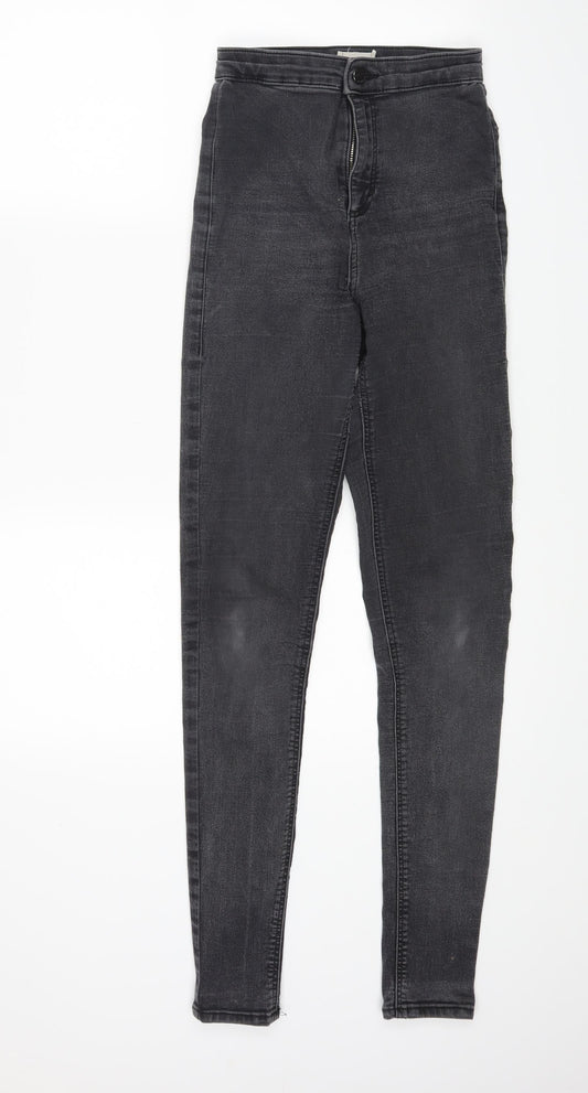 Topshop Womens Black  Denim Jegging Jeans Size 25 in L29 in