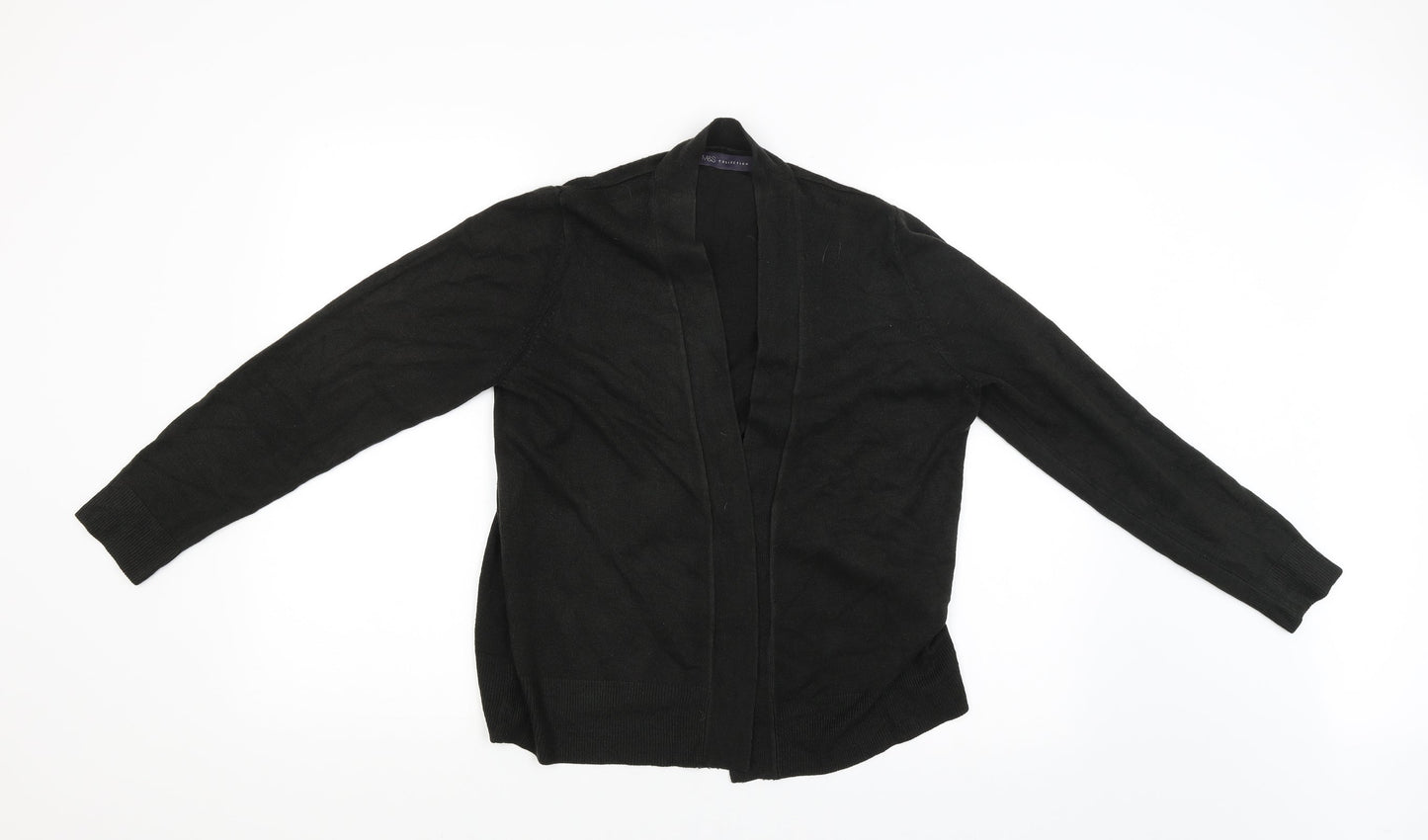 M&S Womens Black   Cardigan Jumper Size M