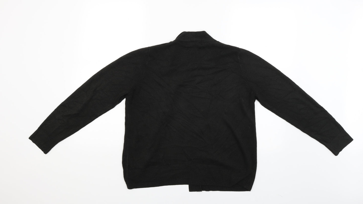 M&S Womens Black   Cardigan Jumper Size M