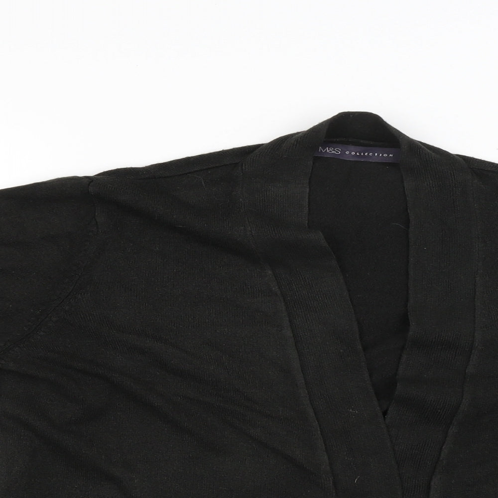 M&S Womens Black   Cardigan Jumper Size M