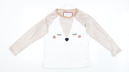 Follow Your Dreams Womens White   Pullover Jumper Size 12