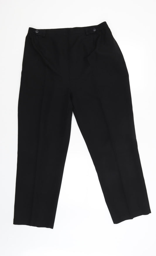 BHS Womens Black   Trousers  Size 14 L25 in