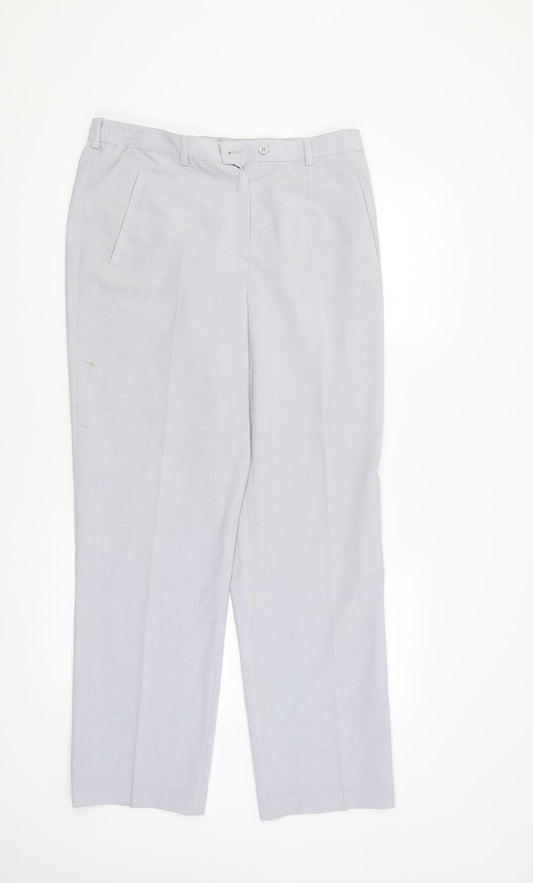 LUCIA Womens Grey   Trousers  Size 14 L28 in