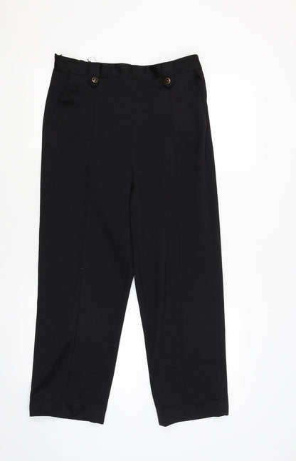 Bonmarché Womens Black Trousers Size 10 L24 in