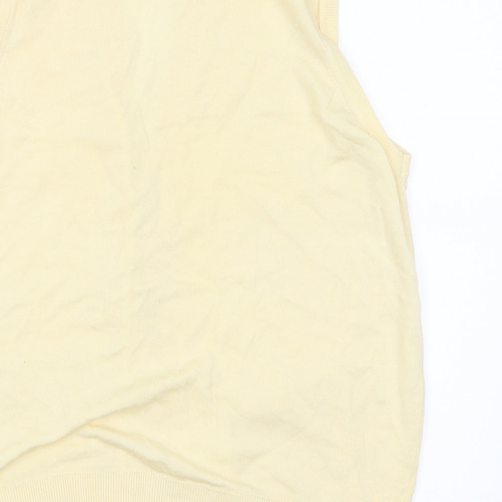 Kilspindle Womens Yellow   Vest Jumper Size 40