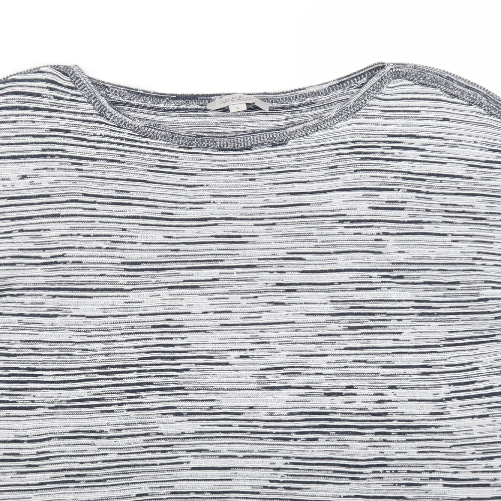GREAT PLAINS Womens Grey Striped  Pullover Jumper Size S