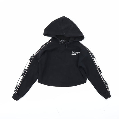 New Look Girls Black   Pullover Hoodie Size 9 Years