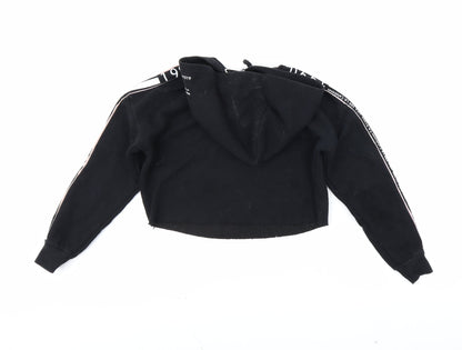 New Look Girls Black   Pullover Hoodie Size 9 Years