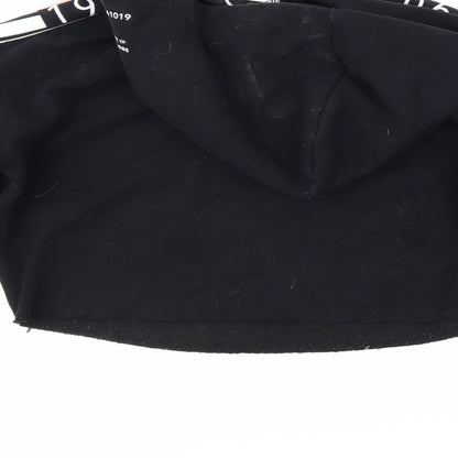 New Look Girls Black   Pullover Hoodie Size 9 Years
