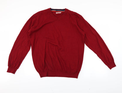 Preloved Sandstone Mens Red   Pullover Jumper Size L - Front