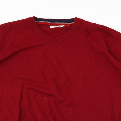 Preloved Sandstone Mens Red   Pullover Jumper Size L - Detail