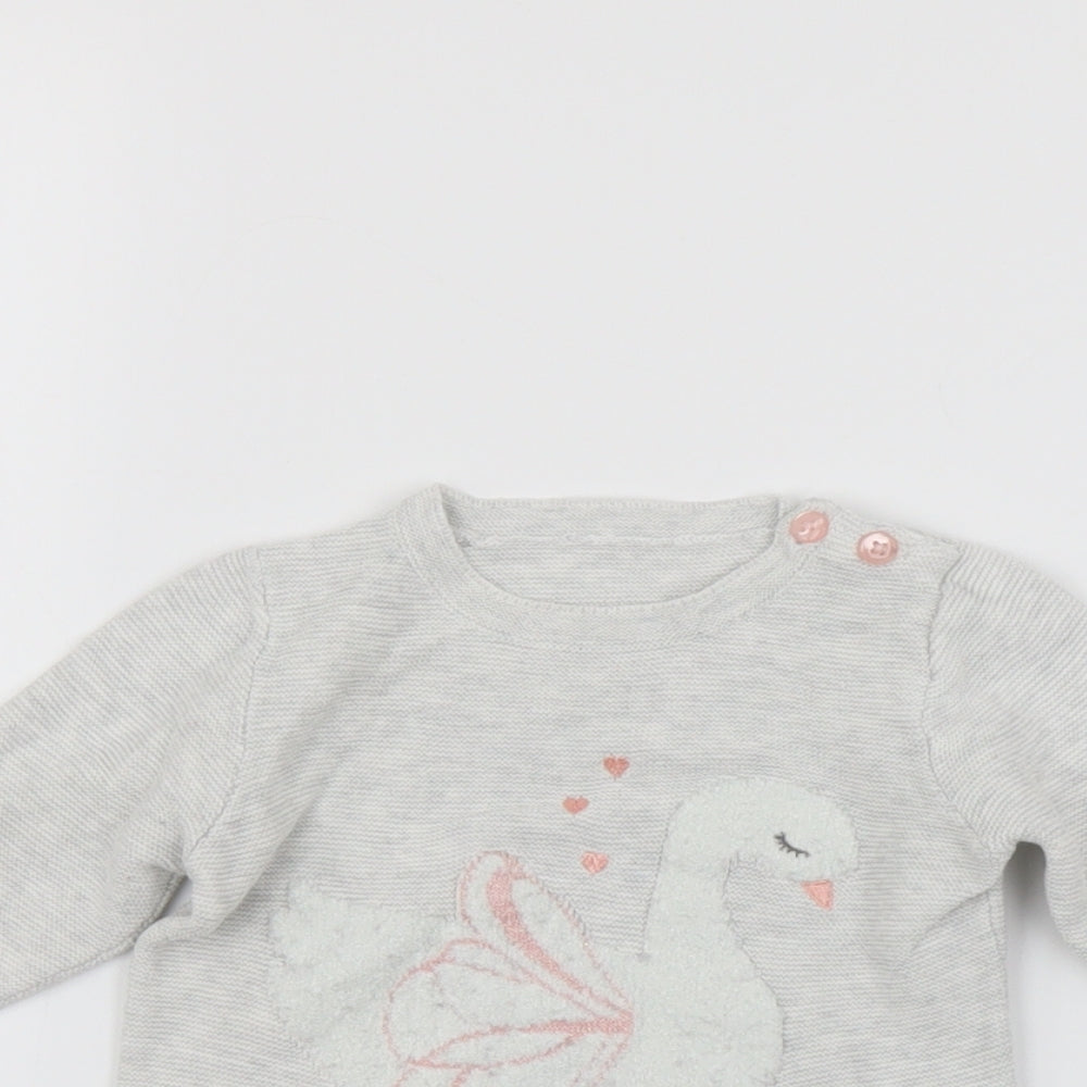George  Grey   Pullover Jumper Size 3-6 Months