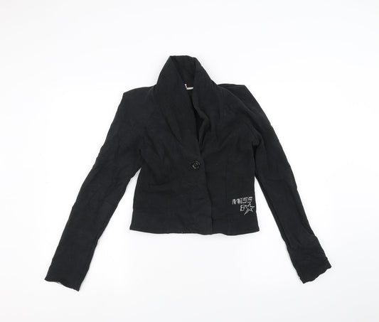 Miss60 Girls Black   Jacket  Size XL
