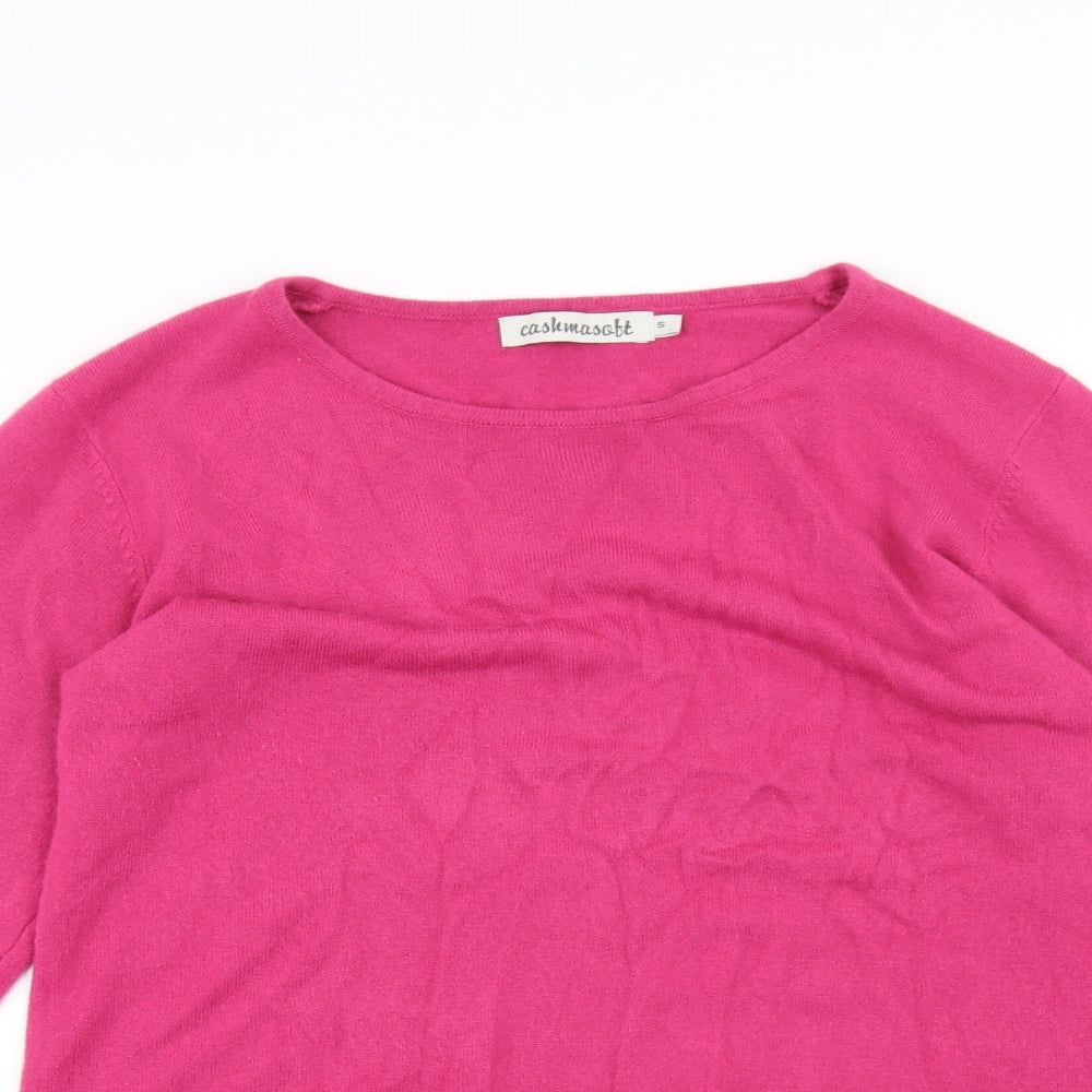 Cashmasoft Womens Pink   Pullover Jumper Size S