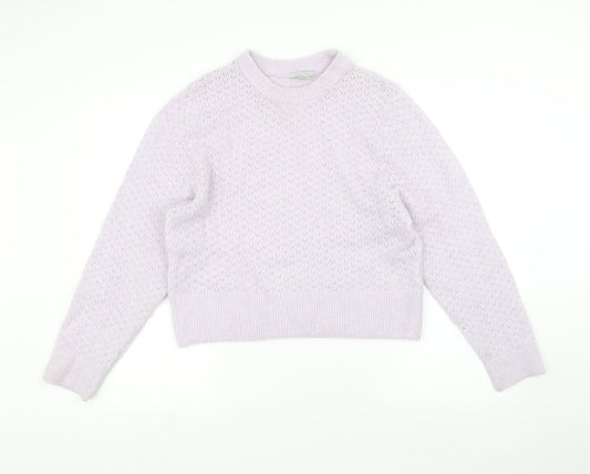 H&M Womens Purple   Pullover Jumper Size L