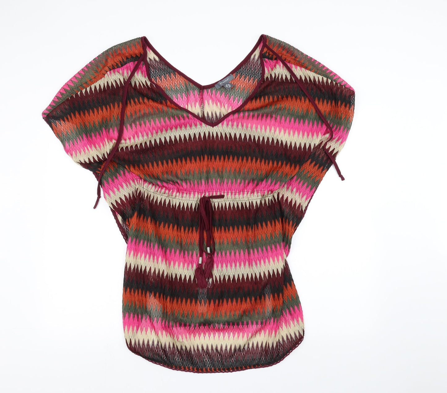 Primark Womens Multicoloured Striped  Pullover Jumper Size M