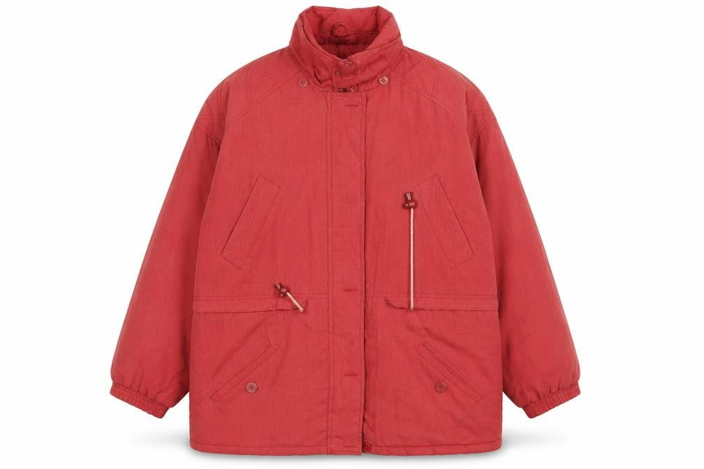 Essentials Womens Red   Pea Coat Coat Size 14
