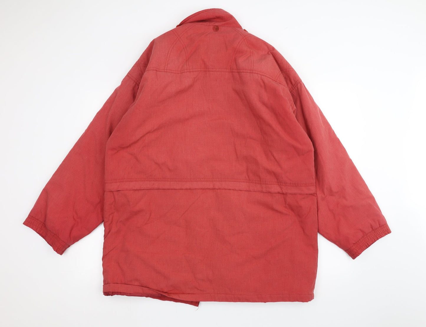 Essentials Womens Red   Pea Coat Coat Size 14
