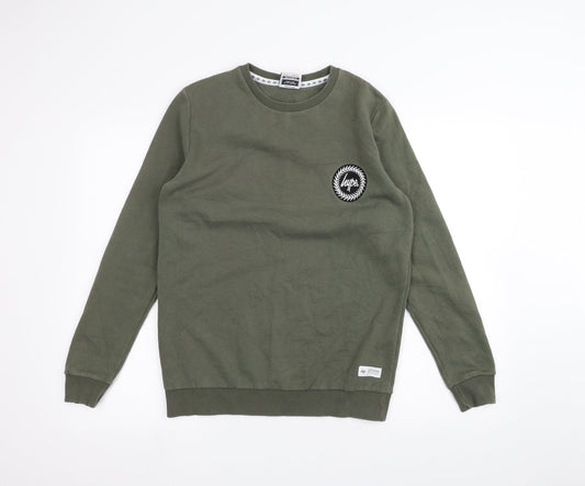 Hype Mens Green   Pullover Jumper Size S