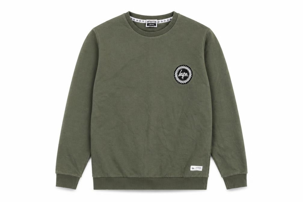 Hype Mens Green   Pullover Jumper Size S