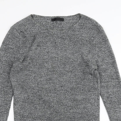 Close-up detail of ASOS women’s grey jumper, size S